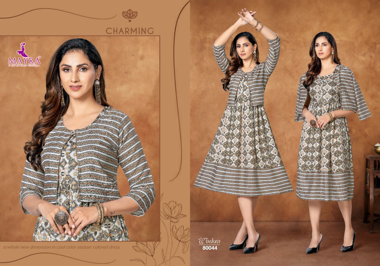 Mayra Wisdom New Fancy Ethnic Wear Printed Kurti Collection